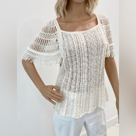 NWOT Free People Ivory Top - Picture 9 of 11